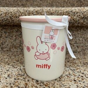 BNWT Miffy Pink and White Ceramic Utensil holder